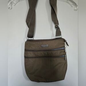 Crossbody Shoulder Bag - Brown - Baggallini